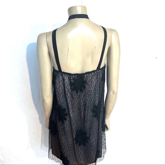 Vintage ROMAN KEFLAY Silk Satin and Lace Dres - Picture 4 of 10